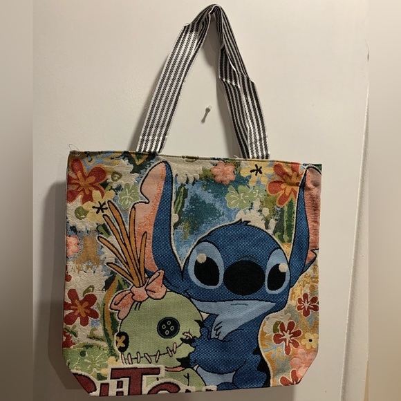 Handbags - Lilo & Stitch character print Bag. Cute canvas type style big bag